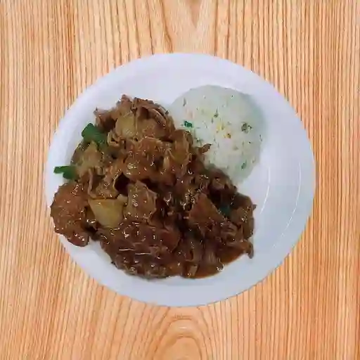 Carne Mongoliana con Arroz