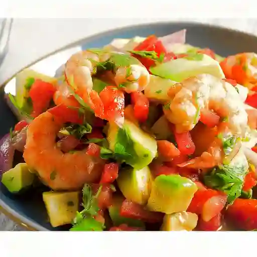 Ceviche de Salmón y Camarón