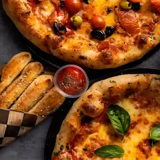 Promo de Pizza Individual y Palitos Ajo