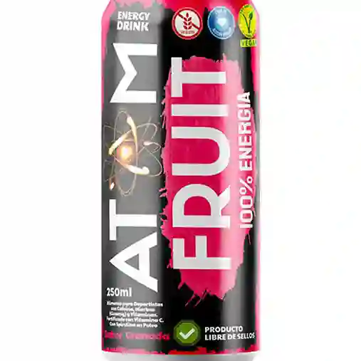 Atom Fruit Energy Drink Granada 250 ml