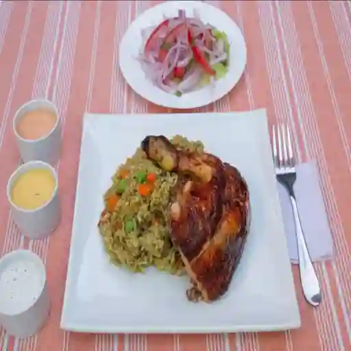 Arroz Verde con Pollo