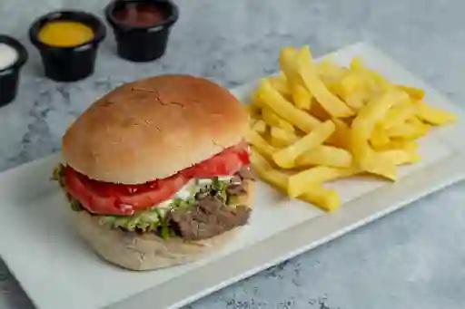 Churrasco Italiano con Papas Fritas