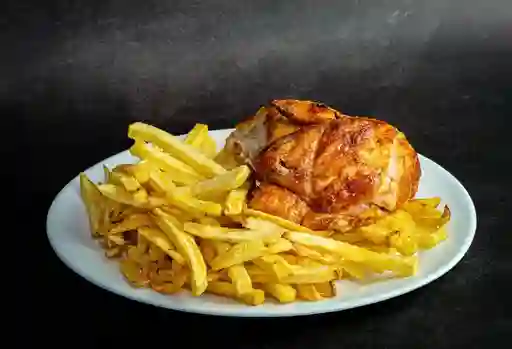 Promo 1/4 Pollo Papa Pequeña y Bebida