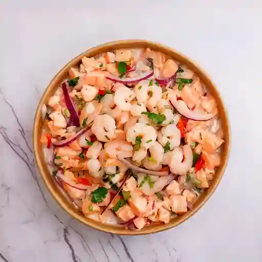 Ceviche Salmón Camarón 500 gr