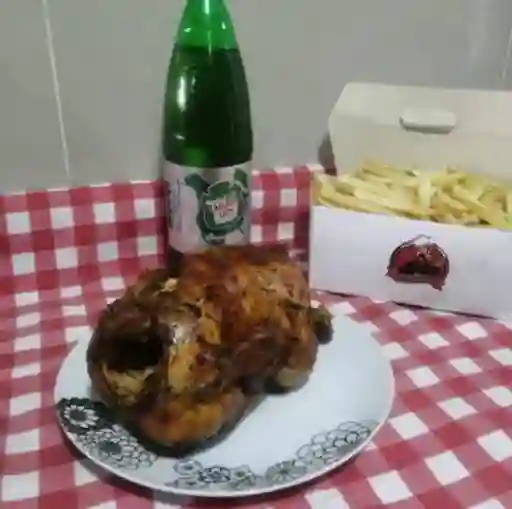 Pollo Entero + Papa Mediana + Bebida 2Lt