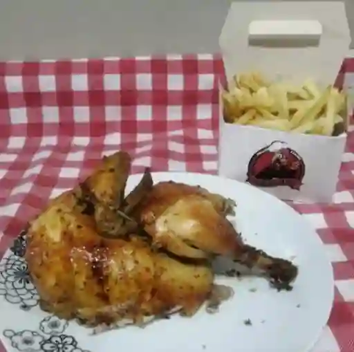 1/2 Pollo + Papa Grande