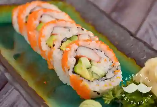 Sushi Camarón, Palta, Queso Crema y Sésamo