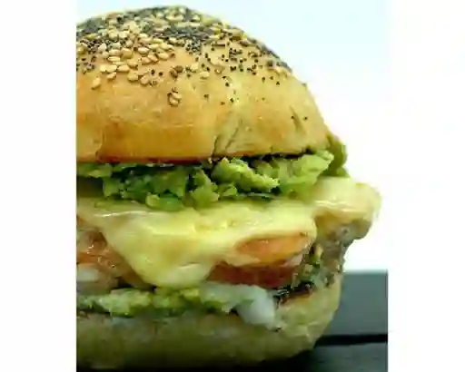 Hamburguesa de Pollo con Palta y Queso