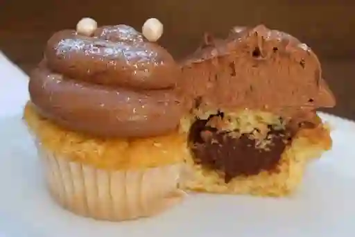 Cupcake Nutella con Relleno de Nutella
