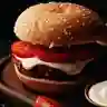 Sándwich de Hamburguesa Tomate y Mayo