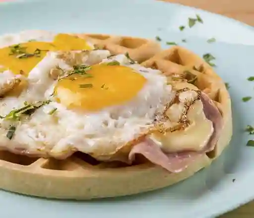 Waffle Huevo Jamon Queso