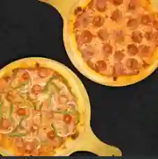 2 Pizzas Medianas + Garlic Knots (6U)