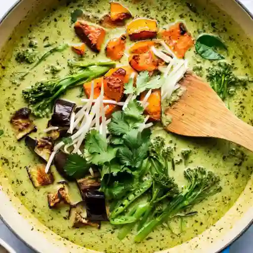 Plato Curry Verde de Tofu