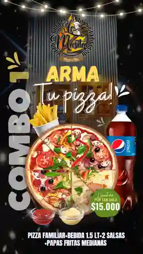Combo 1 Arma tu Pizza Familiar