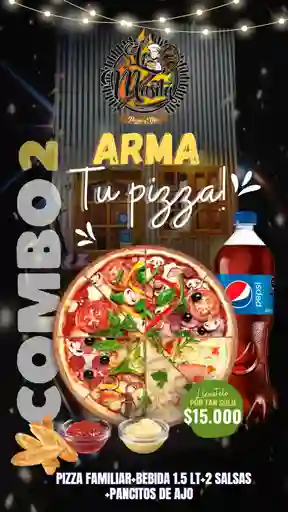 Combo 2 Arma tu Pizza Familiar