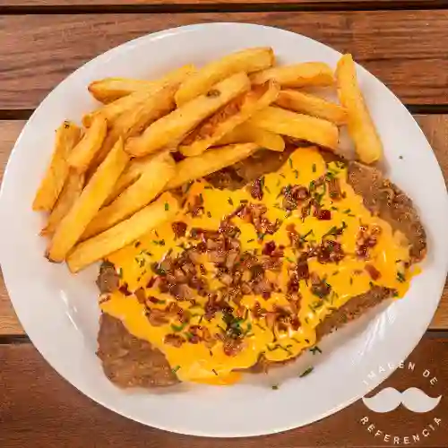 Milanesa de Carne Porteña y Papas