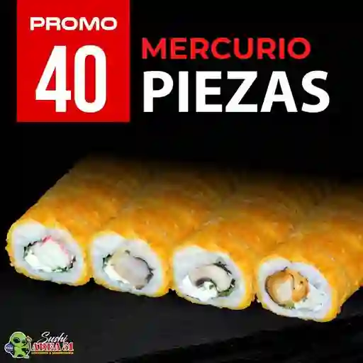 Promo Sushi Mercurio 40 Piezas