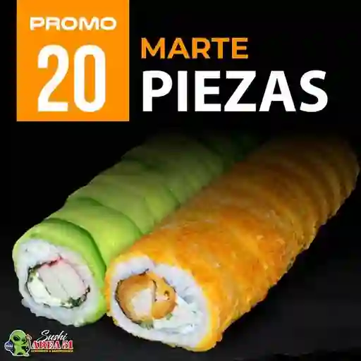 Promo Sushi Marte 20 Piezas