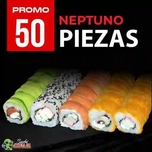 Promo Sushi Neptuno 50 Piezas