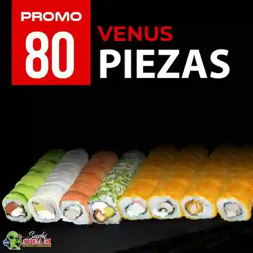 Promo Sushi Venus 80 Piezas