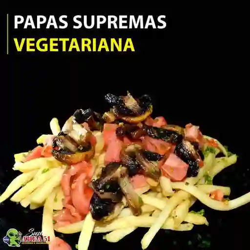 Papas Fritas Supremas Vegetariana