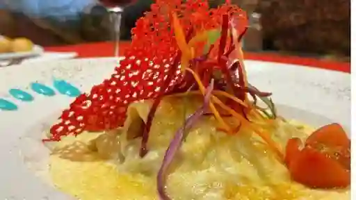 Canelones de Camarones al Gratín