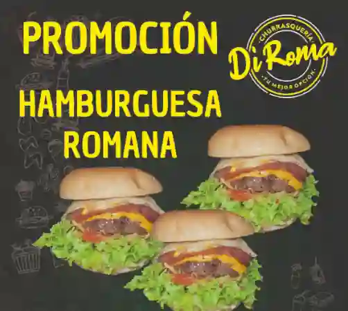 Promoción X3 Hamburguesa Romana