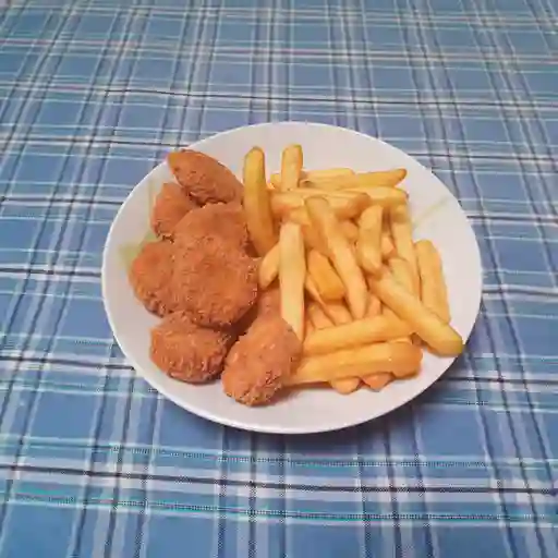 Nuggets con Papas