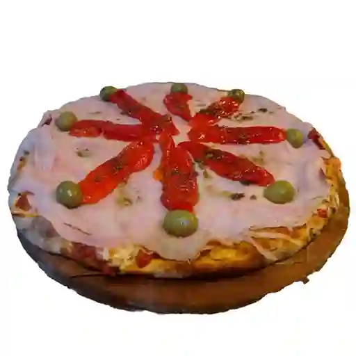 Pizza de Jamón y Morrones