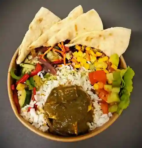 Palak Paneer Bowl(espinaca+queso Fresco)