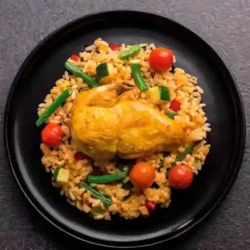 Pollo a la Mostaza con Arroz