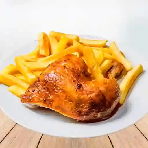 Pollo con Papas Fritas