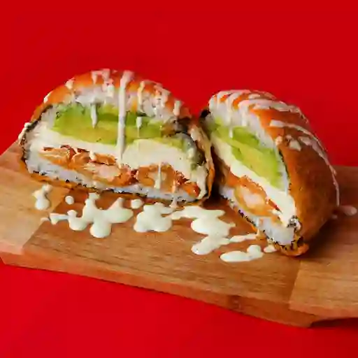 Sushi Burger Camarona Apanado.