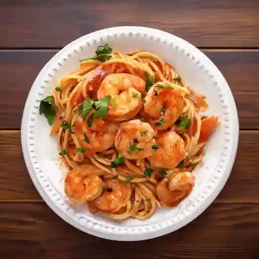 Pasta con Camarón