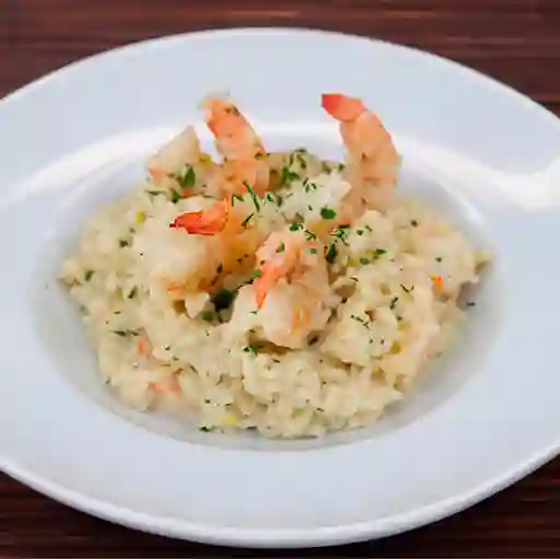 Risotto con Camarones