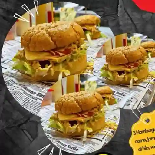 Promo de 3 Hamburguesas