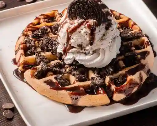 Waffle de Oreo