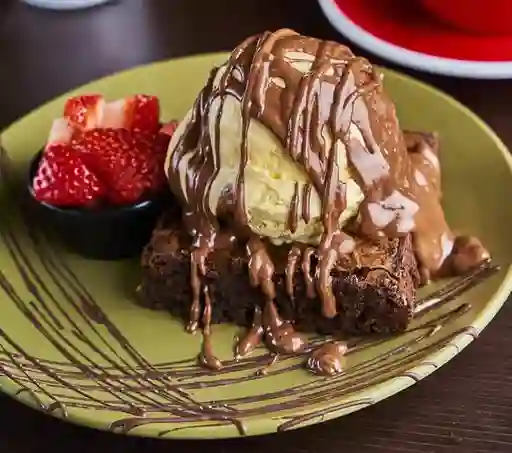 Brownie con Helado