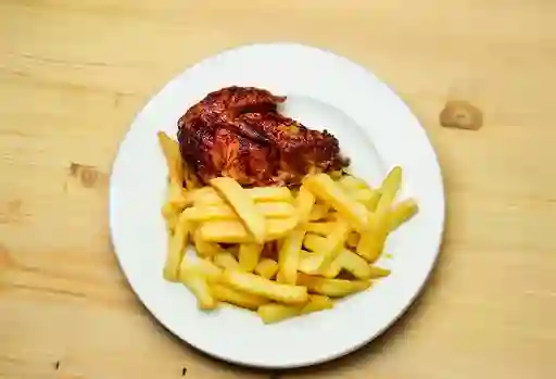 Combo Pollo Asado Papas Fritas y Bebida