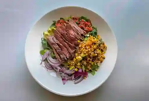 Carne Mexicana Ensalada y Postre