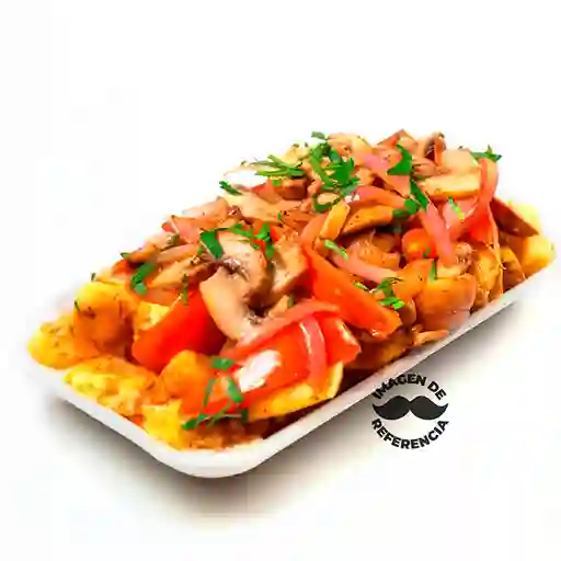 Papas Pollo Saltado