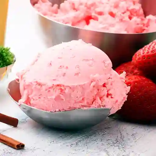 Helado Frutillas Naturales