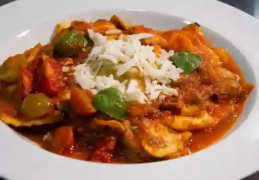 Raviolis de Carne y Pomodoro