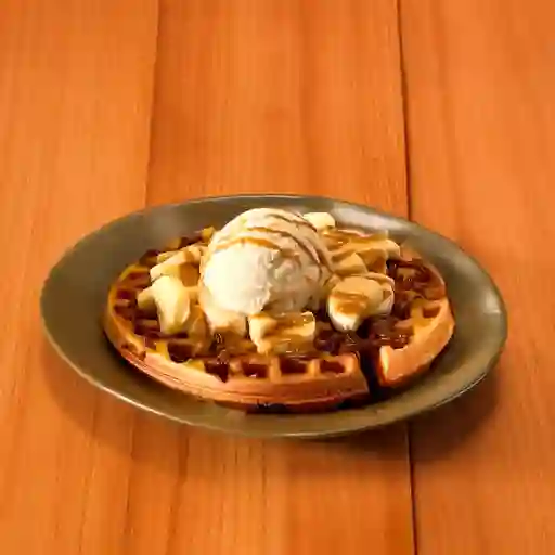 Waffle Banana Split