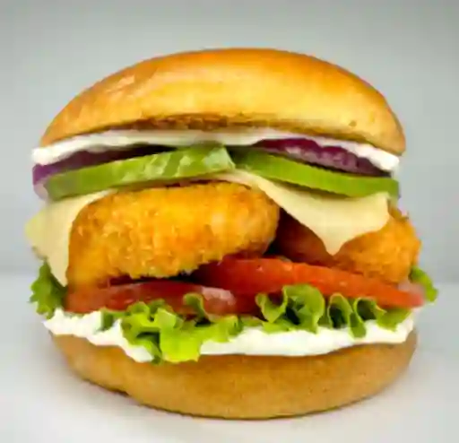 Salmón Burger y Papitas