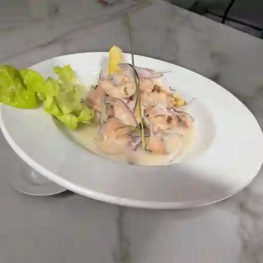 Ceviche Salmón Camarón