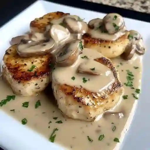 Pechuga de Pollo en Salsa Champiñon