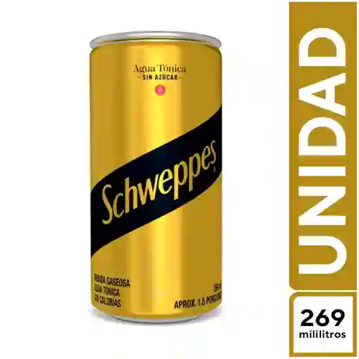 Agua Tonica Sin Azúcar Schweppes 269 ml