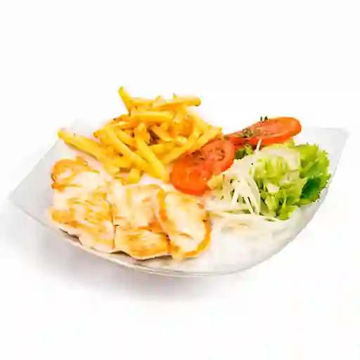 Pechuga a la Placha + Ensalada Mixta