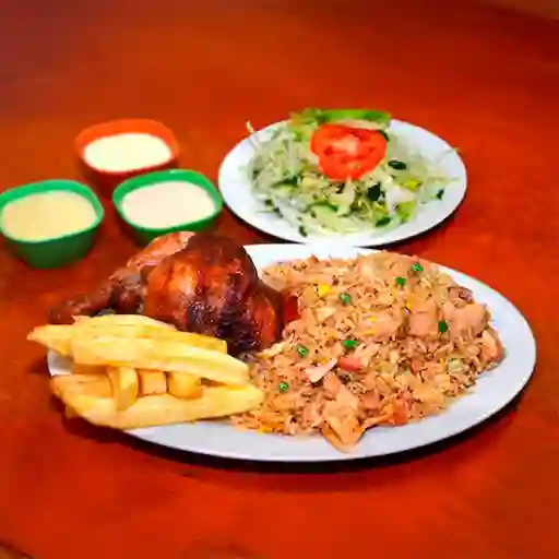 Cuarto de Pollo con Chaufa